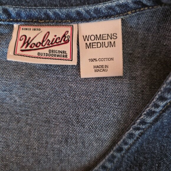 Woolrich Denim Blue Sleeveless Midi Casual Dress in size Medium - Picture 4 of 4